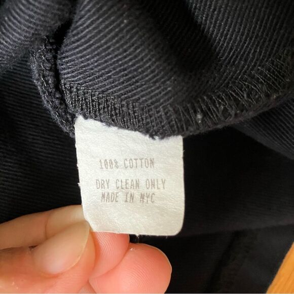 EmersonMade Black Cotton Twill Hardware City Classic Chic Shift Dress Tunic 6 - Picture 10 of 12